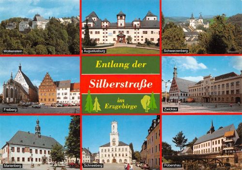 Erzgebirge Silberstraße Mehrbildkarte ngl 182.611