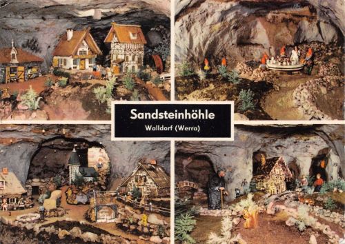 Walldorf (Werra) Sandsteinhöhle Mehrbildkarte ngl 183.137