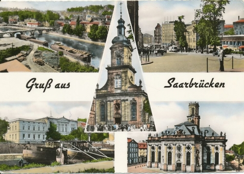 Saarbrücken Teilansichten gl1958 131.028