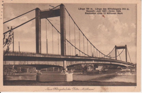 Köln-Mülheim Neue Hängebrücke gl1930 94.213
