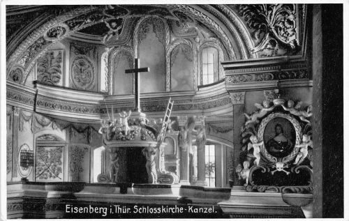 Eisenberg Schloßkirche Kanzel ngl 184.138