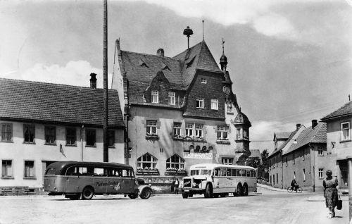 Bad Klosterlausnitz Markt mit HOG "Ratskeller" gl1965 184.169