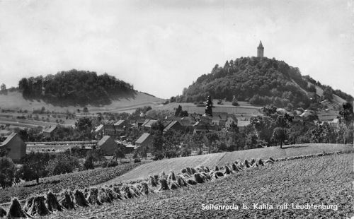 Seitenroda mit Leuchtenburg, Posthilfstempel gl1958 185.006