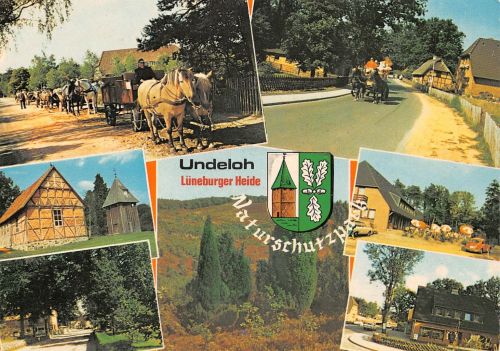 Undeloh, Lüneburger Heide, Naturschutzpark, Mehrbildkarte ngl 185.716