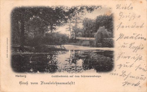 Hamburg-Harburg Goldfischteich, mit Zudruck gl1904 186.174