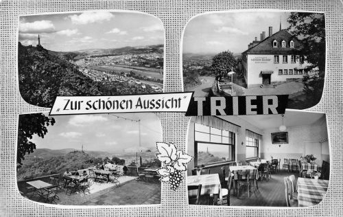 Trier Gaststätte "Zur schönen Aussicht" Mehrbildkarte gl1967 186.217