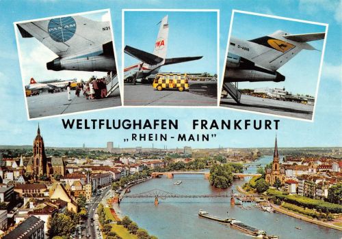 Frankfurt/Main Weltflughafen Mehrbildkarte ngl 186.224