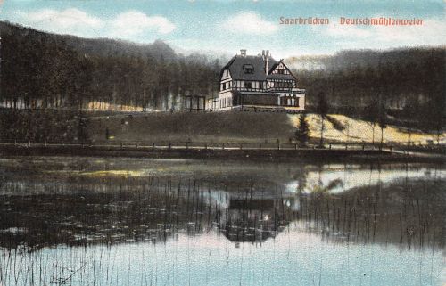 Saarbrücken Forsthaus Deutschmühlenweiher gl1910 186.658