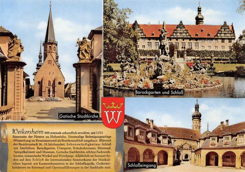 Weikersheim (Taubertal) Mehrbildkarte ngl 186.681