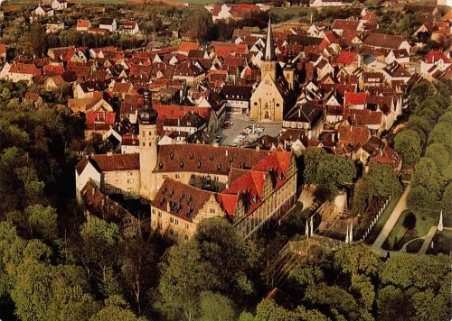 Weikersheim (Taubertal) Schloß mit Marktplatz ngl 186.683