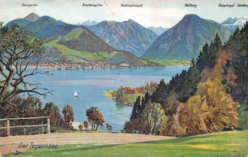 Tegernsee Künstlerkarte sign. Ebernhard gl 186.686