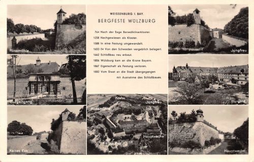 Weissenburg in Bayern, Mehrbildkarte Wülzburg ngl 186.689