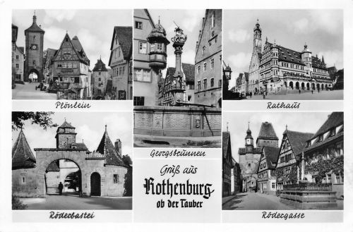 Rothenburg a.d.Tauber Mehrbildkarte ngl 186.697