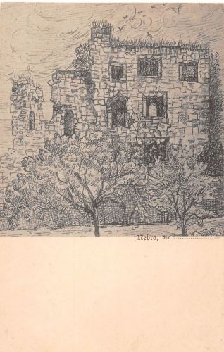 Nebra (Unstrut) Ruine Künstlerkarte ngl 186.745
