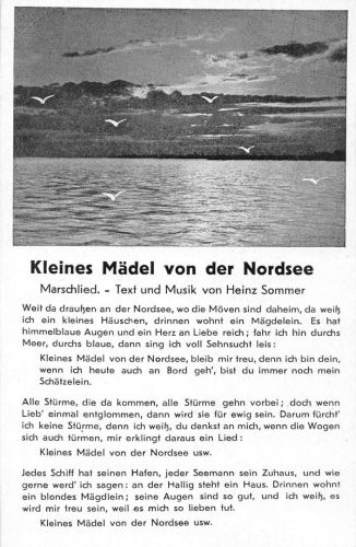 Lieder Kleines Mädel von der Nordsee ngl 186.813