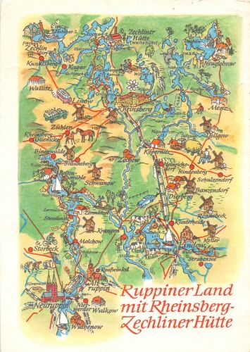 Ruppiner Land… Landkarten-AK gl 186.824