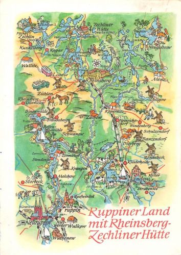Ruppiner Land… Landkarten-AK ngl 186.825