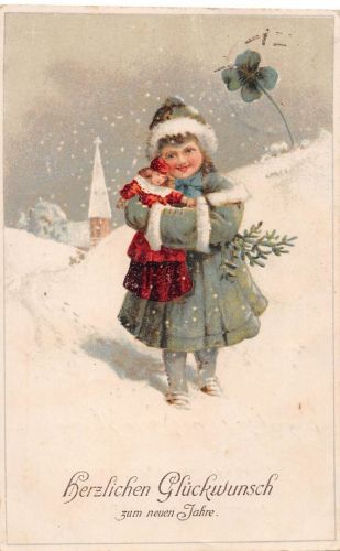 Glückwunsch zum neuen Jahre gl1918 186.869