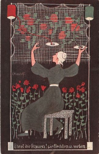 Künstler Kunstwart-Bildkarte Nr. 211, Ernst Kreidolf Ehret die Frauen ngl 186.874