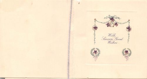 Glückwunsch-Briefchen With Sincere Good Wishes 186.878