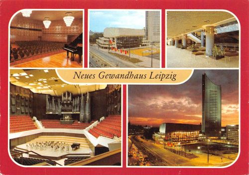 Leipzig Neues Gewandhaus Mehrbildkarte gl1985 186.965