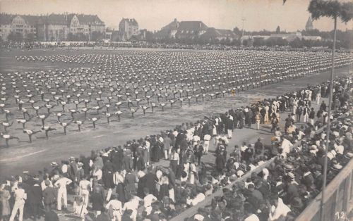 Leipzig 1. Deutsches Arbeiter-Turn und Sportfest, Fotokarte ngl 186.981
