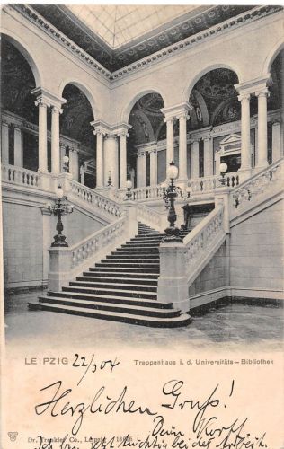 Leipzig Treppenhaus i. d. Universitäts-Bibliothek gl1904 186.991