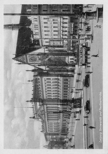 Leipzig Universität und Paulinerkirche ngl 187.004