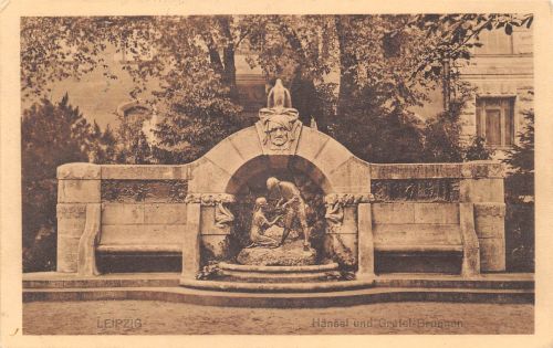 Leipzig Hänsel-und-Gretel-Brunnen feldpgl1915 187.014