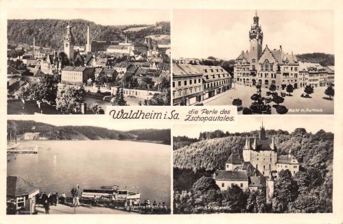 Waldheim i.Sa. Mehrbildkarte ngl 187.511