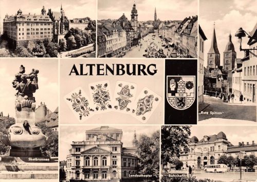 Altenburg Mehrbildkarte gl1972 187.535