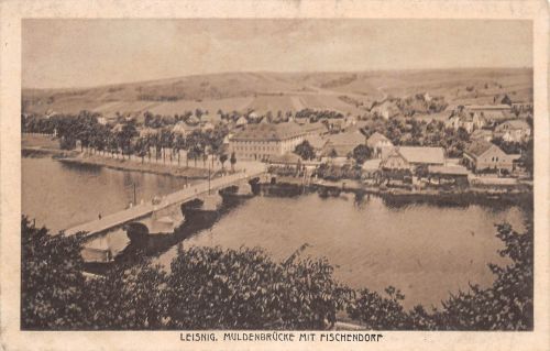 Leisnig Muldenbrücke mit Fischendorf ngl 187.591