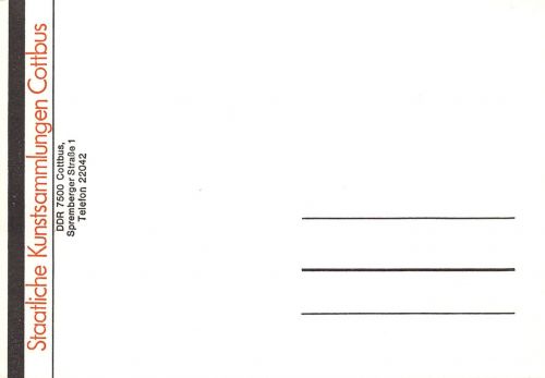 Cottbus Staatliche Kunstsammlungen Postkarte und Eintrittskarte ngl 187.678