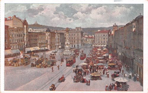 A Linz/Donau Straße Künstlerkarte ngl 188.004