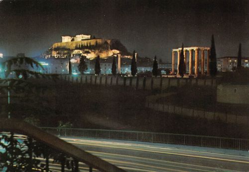 GR Griechenland Athen Akropolis bei Nacht ngl 188.023