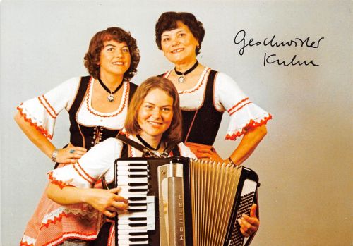 Autogrammkarte Geschwister Kuhn ohne Unterschrift ngl 188.072