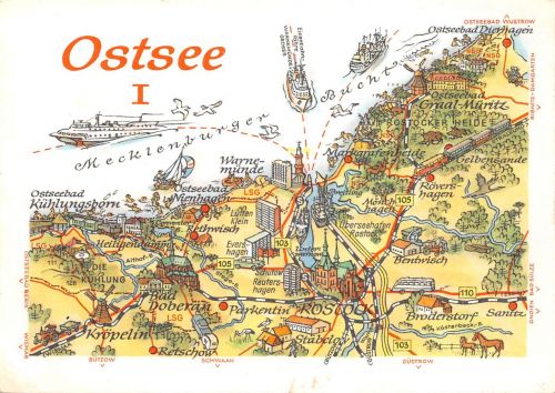 Landkarten-AK Ostsee I ngl 188.258