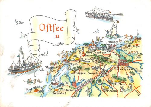 Landkarten-AK Ostsee II ngl 188.260
