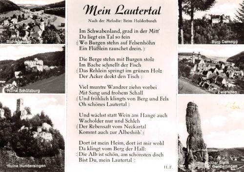 Lautertal Mehrbildkarte mit Lied ngl 188.627