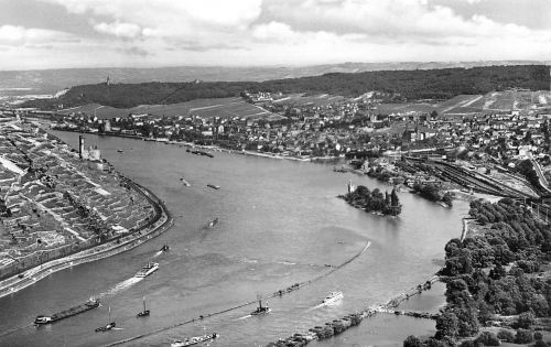 Bingen a.R. mit Mäuseturm und Ruine Ehrenfels ngl 189.001