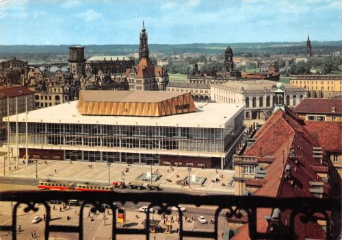 Dresden Blick von der Kreuzkirche zum Kulturpalast gl1972 189.430