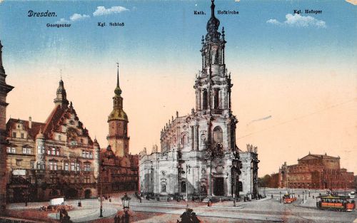 Dresden Kath. Hofkirche Schloß Georgentor ngl 189.496