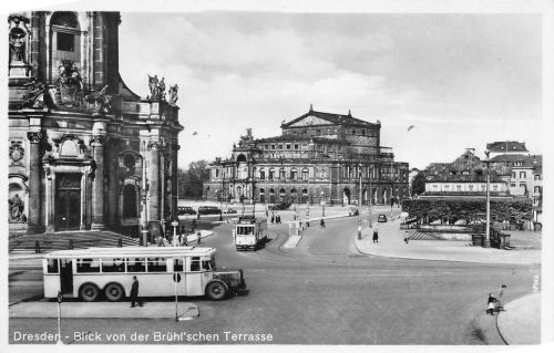 Dresden Blick von der Brühlschen Terrasse ngl 189.575