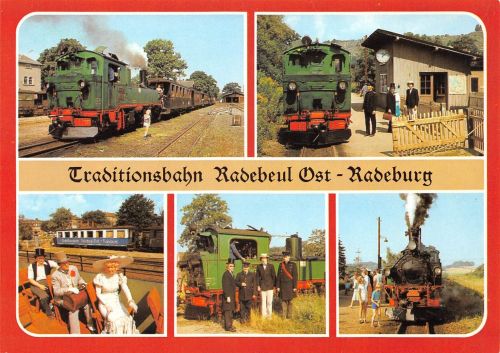 Radebeul Traditionsbahn Mehrbildkarte ngl 189.845