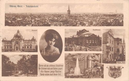 Düren Mehrbildkarte gl1927 190.088