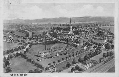 Selz am Rhein Künstlerkarte Pernat gl1918 190.089
