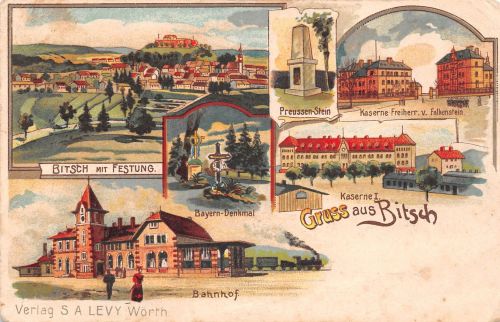 Bitsch Litho Mehrbildkarte gl1909 190.192