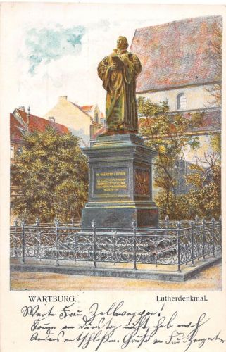 Eisenach - Die Wartburg Lutherdenkmal gl1903 190.257