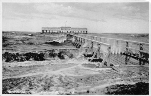 Duhnen Badeanstalt Sturmflut gl1932 190.384