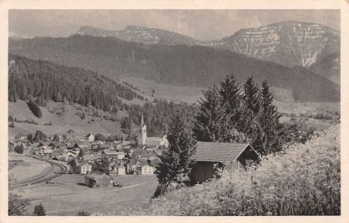 Oberstaufen im Allgäu mit Rindalphorn ngl 190.479